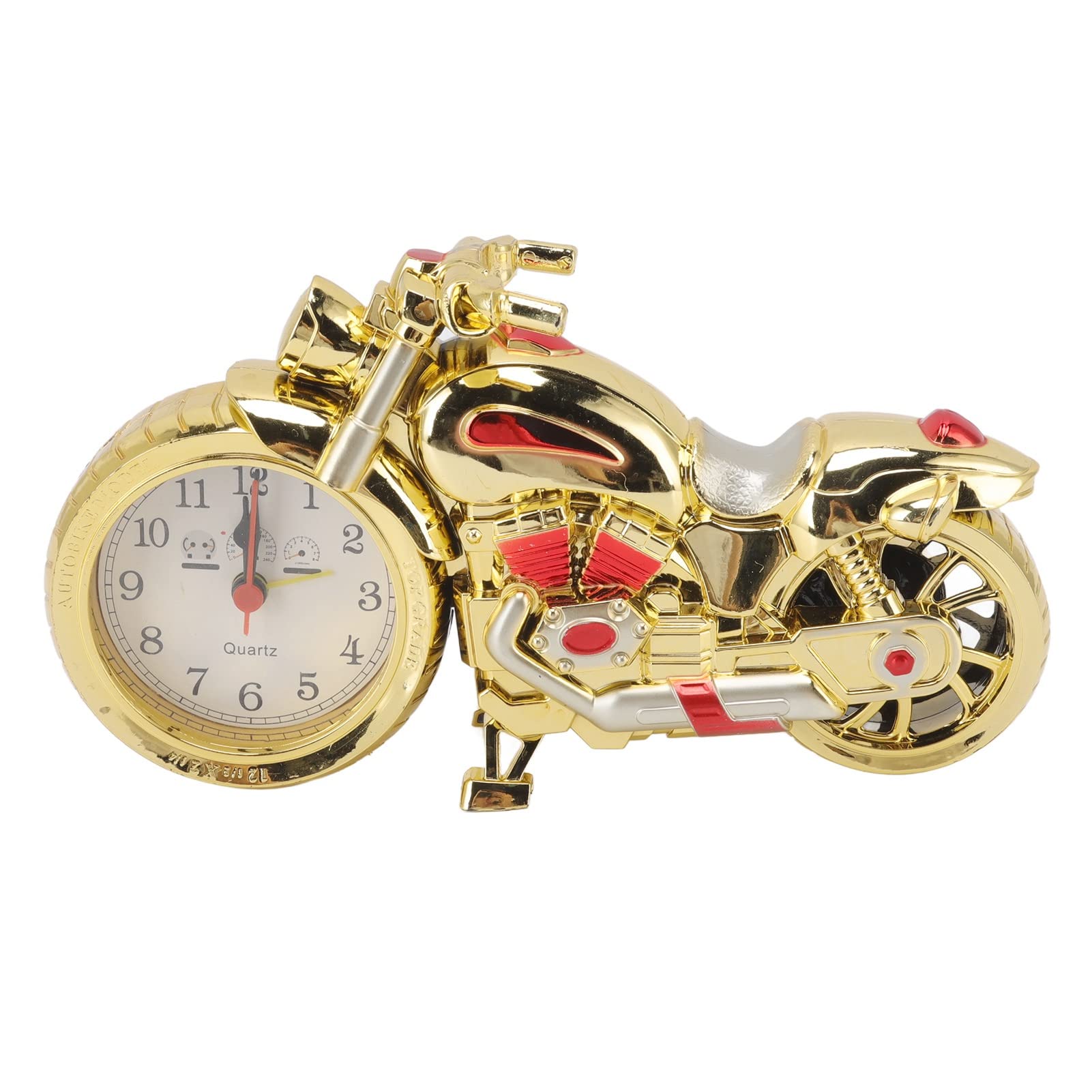 ANKROYU Motorrad Wecker geniale Vintage -Simulation Motorradmodellierungsfunktion Home Office (168c Gold, Zwei Farbe) von ANKROYU