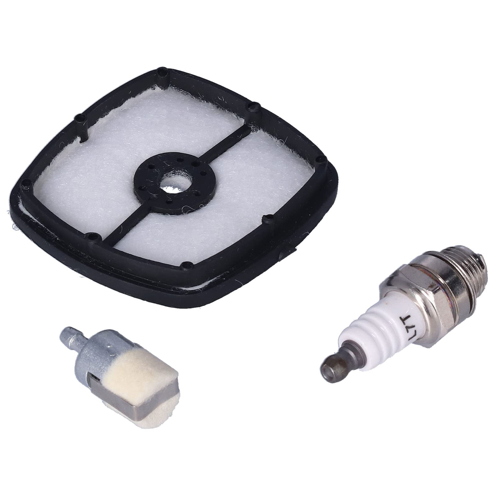 ANKROYU Rasenmäher-Luftfilter-Tuning-Set, Baumwoll-Rasenmäher-Tuning-Reparaturset, kleines Motor-Tuning-Set, Rasenmäher-Zündkerzen-Set für Rasenmäher von ANKROYU