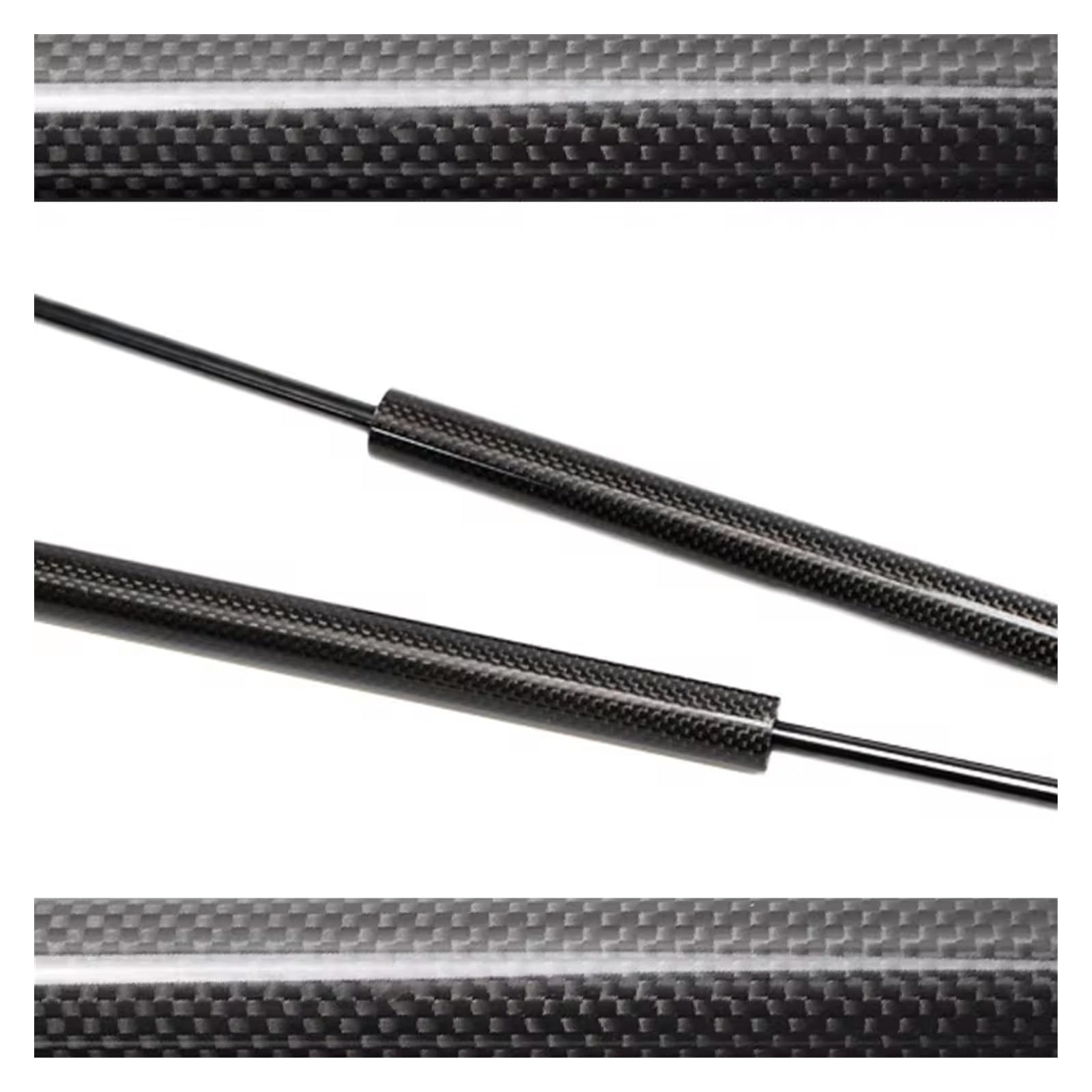 Gasfeder Dämpfer 1PC Hinten Motor Gas Strut Für 997 2004-2008 Lift Unterstützung Dämpfer Stoßdämpfer Stange Hintere Tür Bleiben Zylinder Gasdruckfeder Pneumatischer(Black Carbon Fiber) von ANNAKETZPW