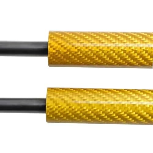 Gasfeder Dämpfer Kofferraumstreben Für Isuzu Für RF, Heckklappen-Hebeunterstützung, Kolbenstange, Hintertürstrebe, Stoßdämpfer, Dämpferstange Gasdruckfeder Pneumatischer(Yellow Carbon Fiber) von ANNAKETZPW