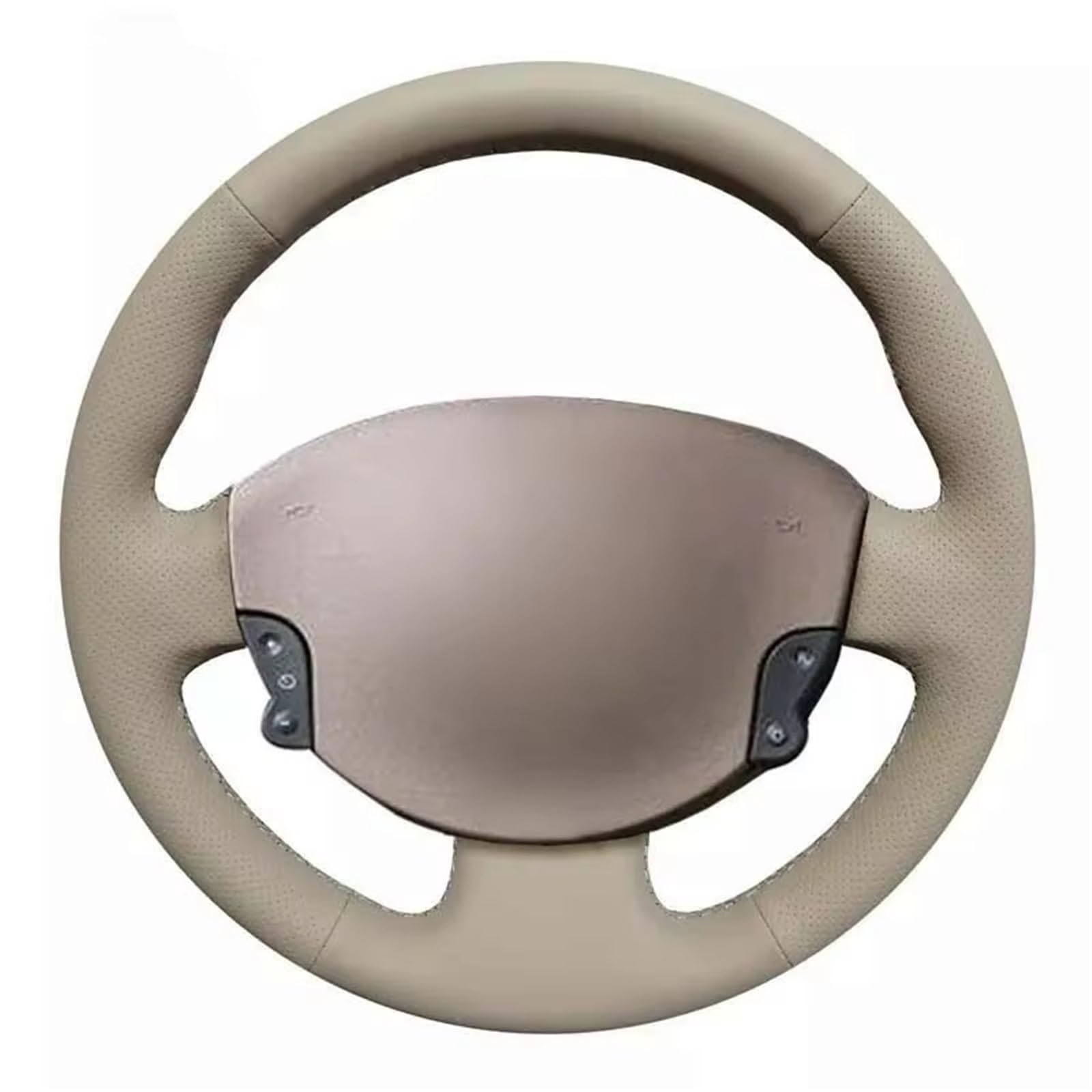 Lenkradbezug Winter Warm Für Megane 2 2003–2008 Für Kangoo 2008 Für Scenic 2 2003–2009 Weiche Beige Auto-Lenkradabdeckung Auto Lenkradbezug rutschfest von ANNAKETZPW