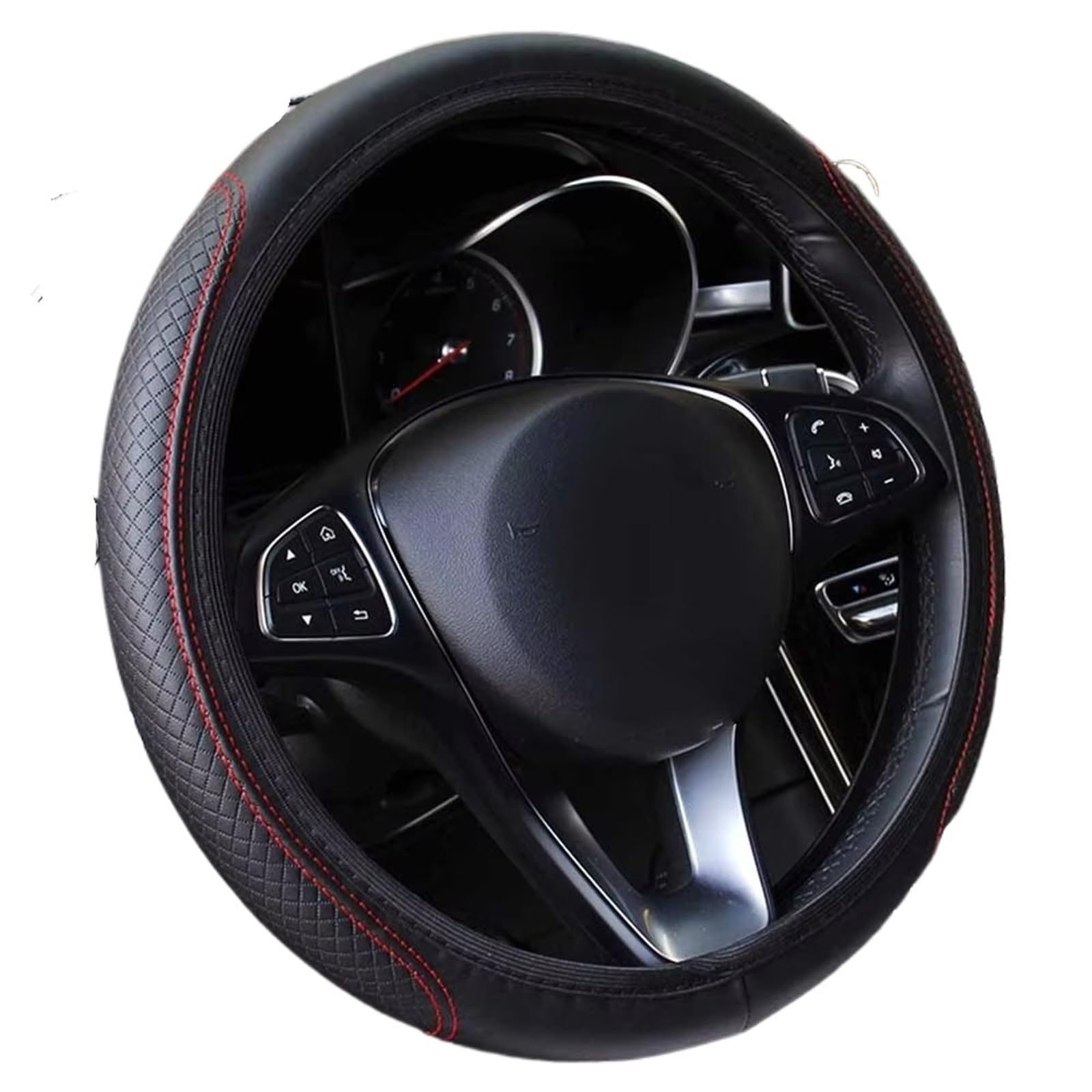 Lenkradbezug Winter Warm Für Opel Für Astra Für H Für G Für J Für Corsa Universal Auto Lenkrad Abdeckung Auto Lenkradbezug rutschfest(Red) von ANNAKETZPW