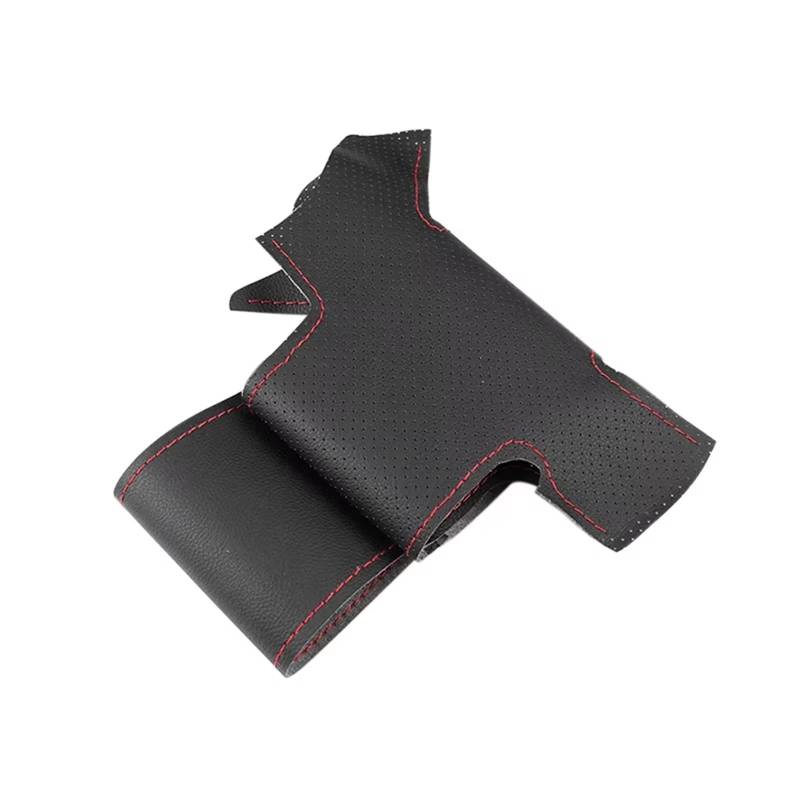 Lenkradbezug Winter Warm Für Peugeot Für 206 Weiche Perforierte Leder Abdeckung Hand Nähen Auto Lenkrad Abdeckung Trim Auto Lenkradbezug rutschfest(Black-red line) von ANNAKETZPW