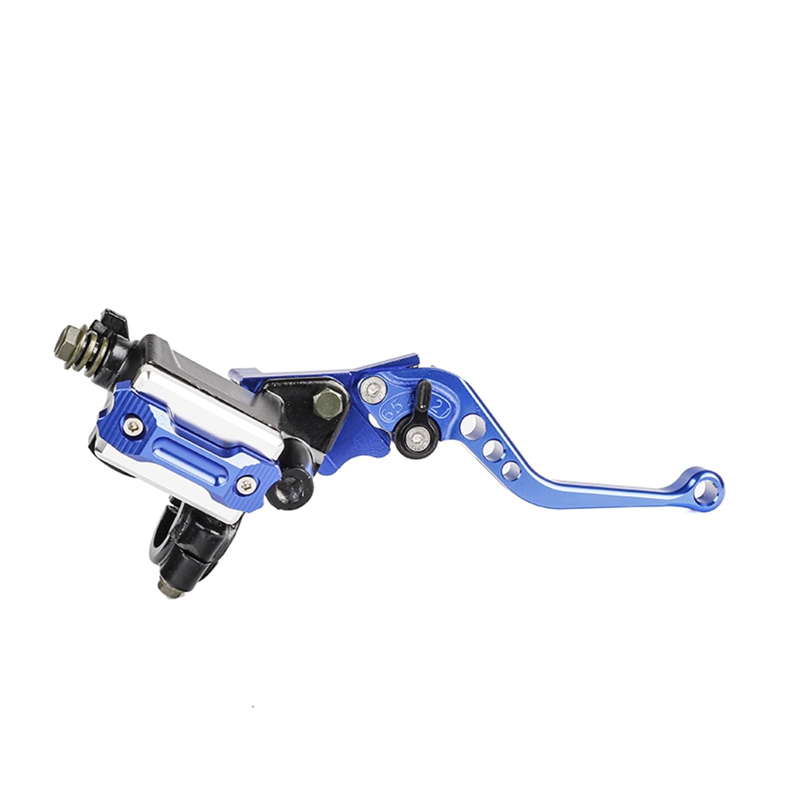 Motorrad Kupplung Für Die Meisten Motorräder 1 Paar 7/8 Zoll (22 Mm) CNC-Aluminium-Bremskupplungs-Hauptzylinder-Reservoirhebel Motorradzubehör Kupplung Bremshebel(Blue Right Brake) von ANNAKETZPW