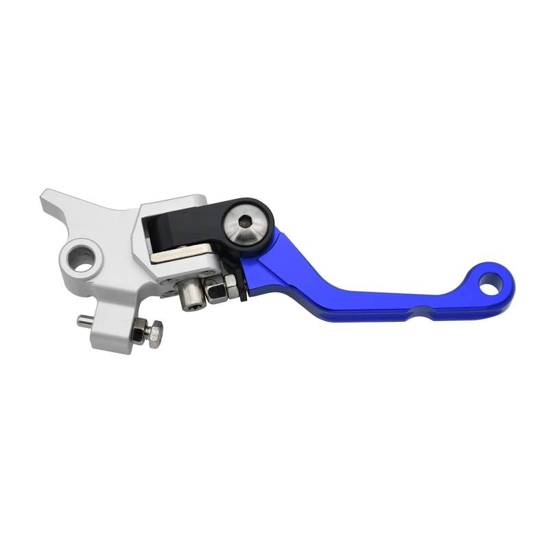 Motorrad Kupplung Für SX Für SX-F Für XC Für XC-F Für XC-W 22mm 7/8'' Motorrad Rechts Bremse Master Zylinder Pumpe CNC Falten Bremshebel Kupplung Bremshebel(Blue Lever) von ANNAKETZPW