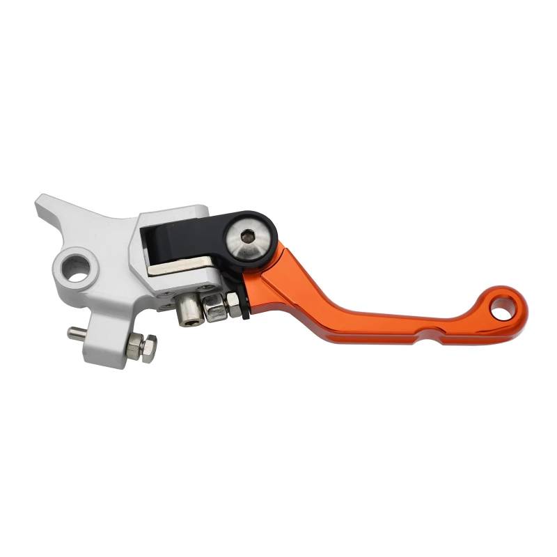 Motorrad Kupplung Für SX Für SX-F Für XC Für XC-F Für XC-W 22mm 7/8'' Motorrad Rechts Bremse Master Zylinder Pumpe CNC Falten Bremshebel Kupplung Bremshebel(Orange Lever) von ANNAKETZPW