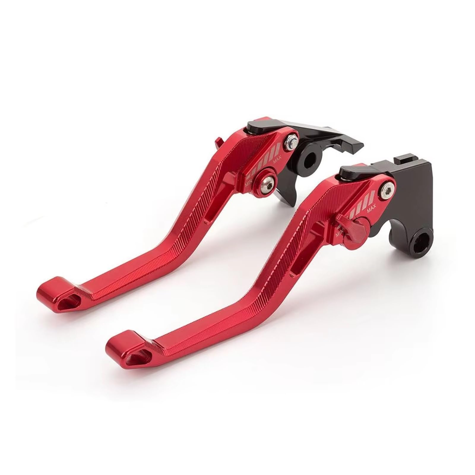 Motorrad Kupplung Für Yamaha Für MT-01 2004-2009 Motorrad Bremse Kupplung Hebel 3D CNC Einstellbare Motorrad Bremshebel Griff Zubehör Kupplung Bremshebel(Short Red) von ANNAKETZPW