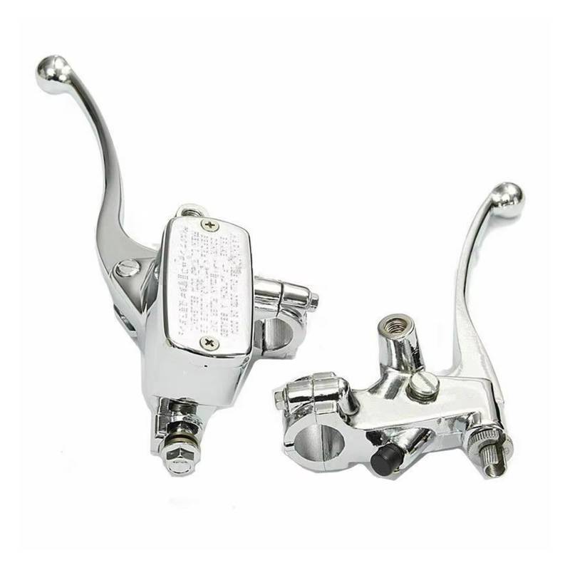 Motorrad Kupplung Motorrad Chrome Billet Aluminium 7/8" 22mm Lenker Bremse Kupplung Hauptzylinder Hebel Geeignet Für Die Meisten Motorräder Kupplung Bremshebel von ANNAKETZPW