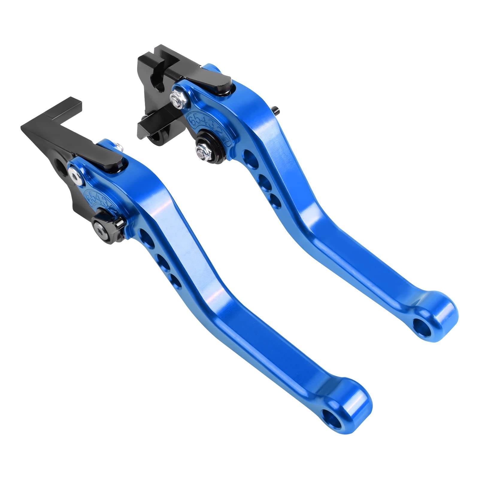 Motorrad Kupplung Motorrad Zubehör Für NT1100 2021 2022 2023 CNC Einstellbare Kupplung Bremshebel Kurze & Lange Griffe Grip Hebel Kupplung Bremshebel(Short Blue) von ANNAKETZPW