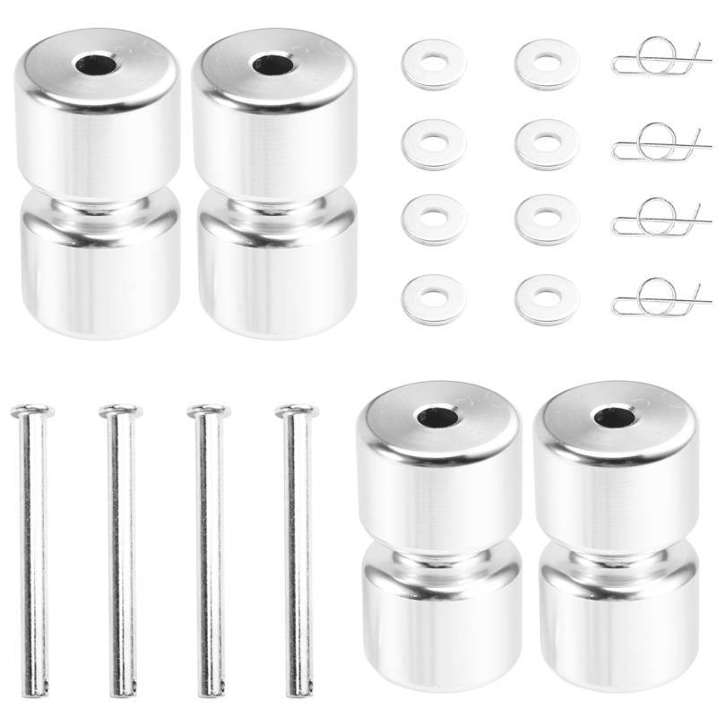 ANNJUC GL1 GMNR925 Anhänger Türrolle Anhänger Lift Teile Rollenkit Geeignet für das Anheben Von Beidseitigen Anhänger-Heckliften Silber von ANNJUC