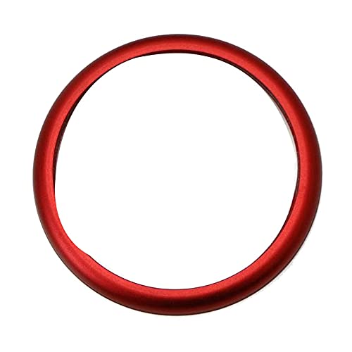 ANNJUC Rot Aluminium Ring Mittel Konsole IDrive Multimedia Kontroller Knob Ring für 1 2 3 4 5 6 7 Series X3 X4 X5 X6 von ANNJUC