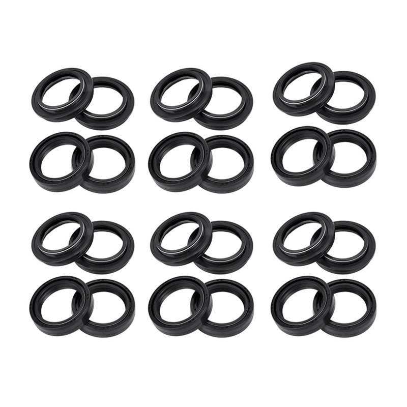 37x50x11 37 50 37 * 50 * 11 Motorrad Schock Gabel Dämpfer Öl Dichtung Staub Abdeckung Lip for VFR700F Abfangjäger VFR700 VFR 700(12pc seal 12pc cover) von ANQKYO