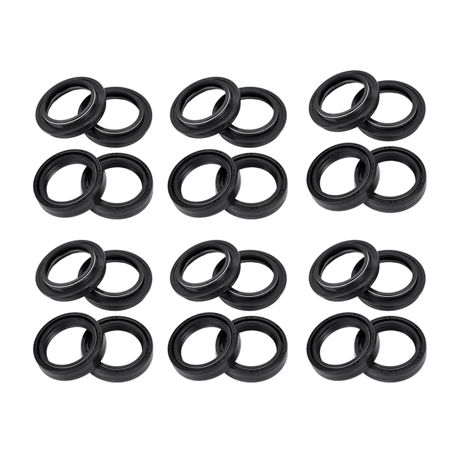 37x50x11 37 50 37 * 50 Motorrad Schock Gabel Dämpfer Öl Dichtung und Staub Abdeckung for EX Ninja 300 ABS KRT EDITION EX300(12pc seal 12pc cover) von ANQKYO