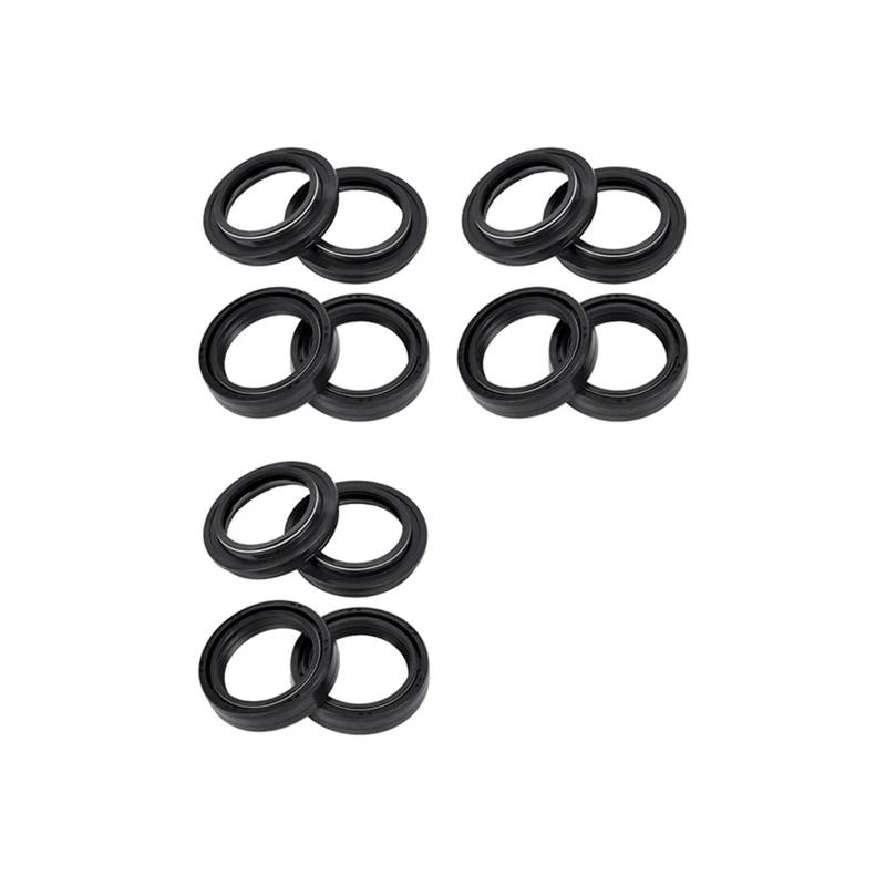 37x50x11 37 50 37 * 50 Motorrad Stoßdämpfer Gabel Dämpfer Öldichtung und Staubschutz Frühlingslippe for MARAUDER 125 TU250 TU 250(6pcs seal 6pc cover) von ANQKYO