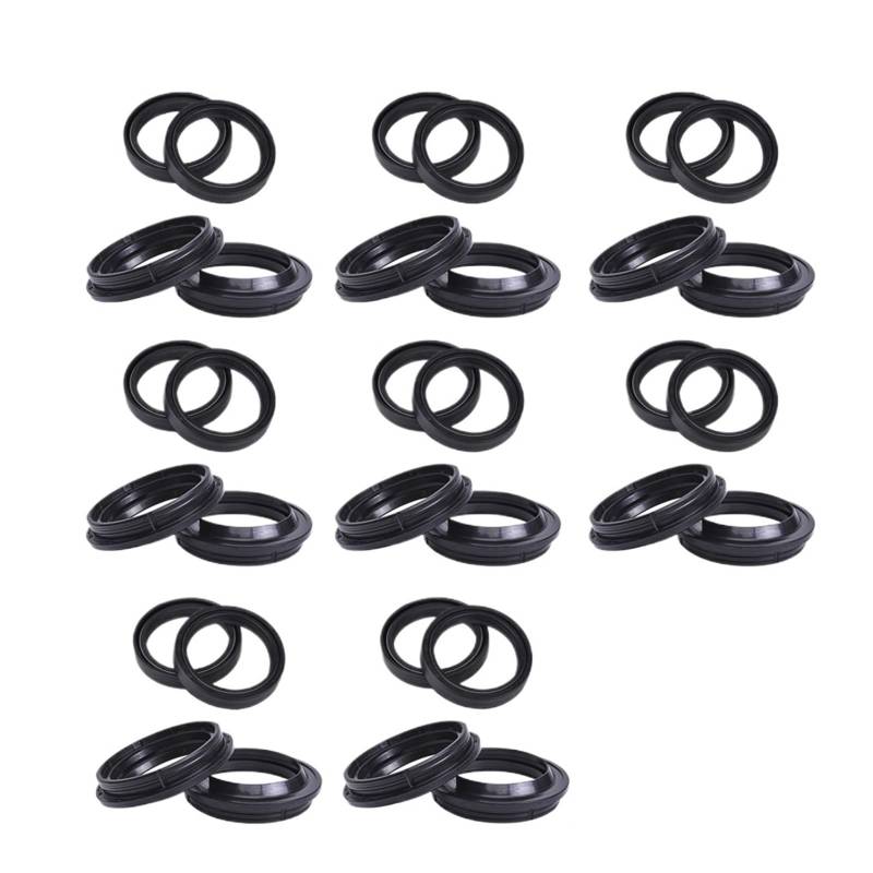 50x63x11 50 63 11 250CC Motorrad Vorne Schock Gabel Dämpfer Öl Dichtung 50 * 63 Staub Abdeckung lip for EN250 EN250F ENDURO 2T 4T EN 250(16pc Seal 16pc Cover) von ANQKYO