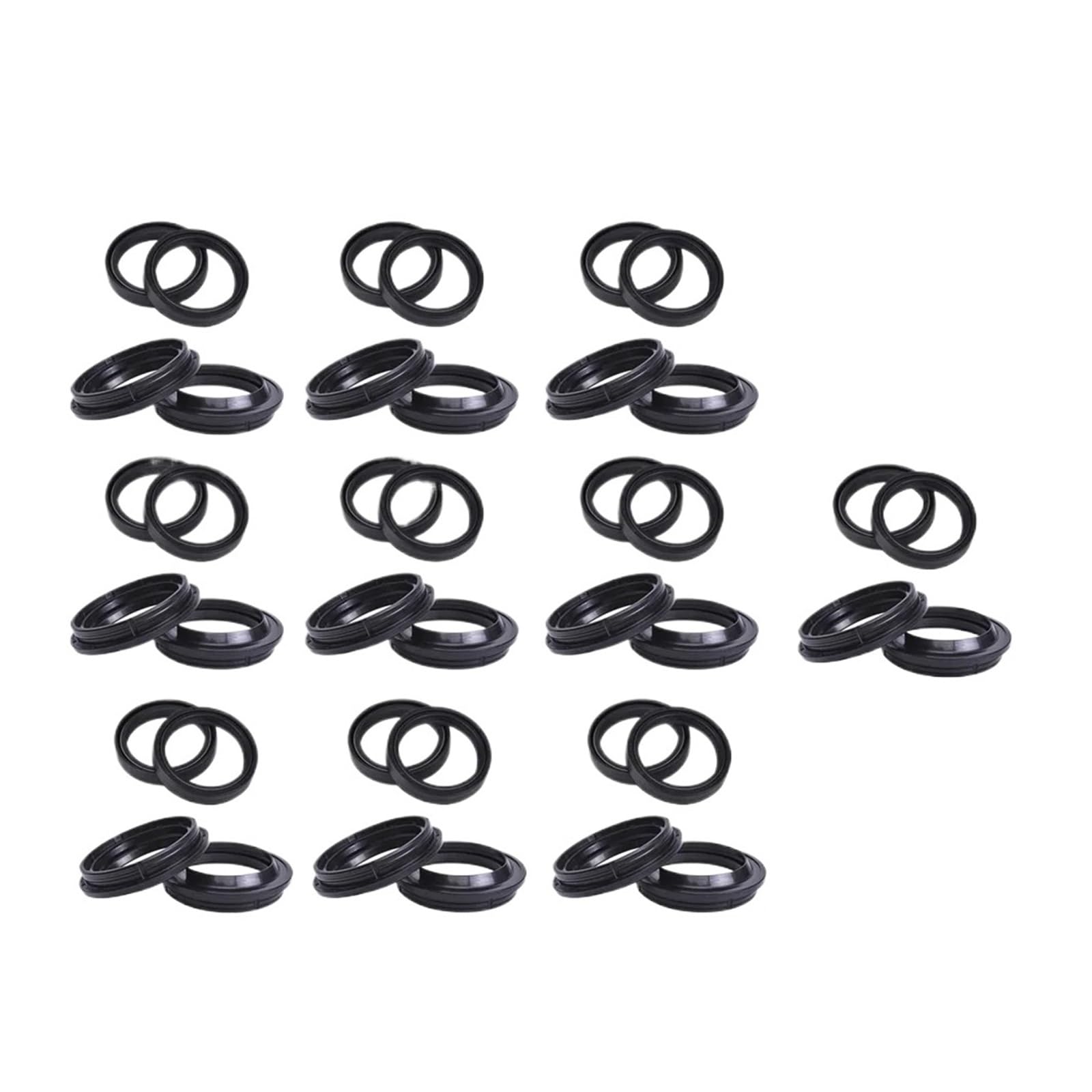 50x63x11 50 63 11 250CC Motorrad Vorne Schock Gabel Dämpfer Öl Dichtung 50 * 63 Staub Abdeckung lip for EN250 EN250F ENDURO 2T 4T EN 250(20pc Seal 20pc Cover) von ANQKYO