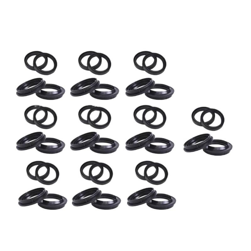 50x63x11 50 63 11 250CC Motorrad Vorne Schock Gabel Dämpfer Öl Dichtung 50 * 63 Staub Abdeckung lip for EN250 EN250F ENDURO 2T 4T EN 250(20pc Seal 20pc Cover) von ANQKYO