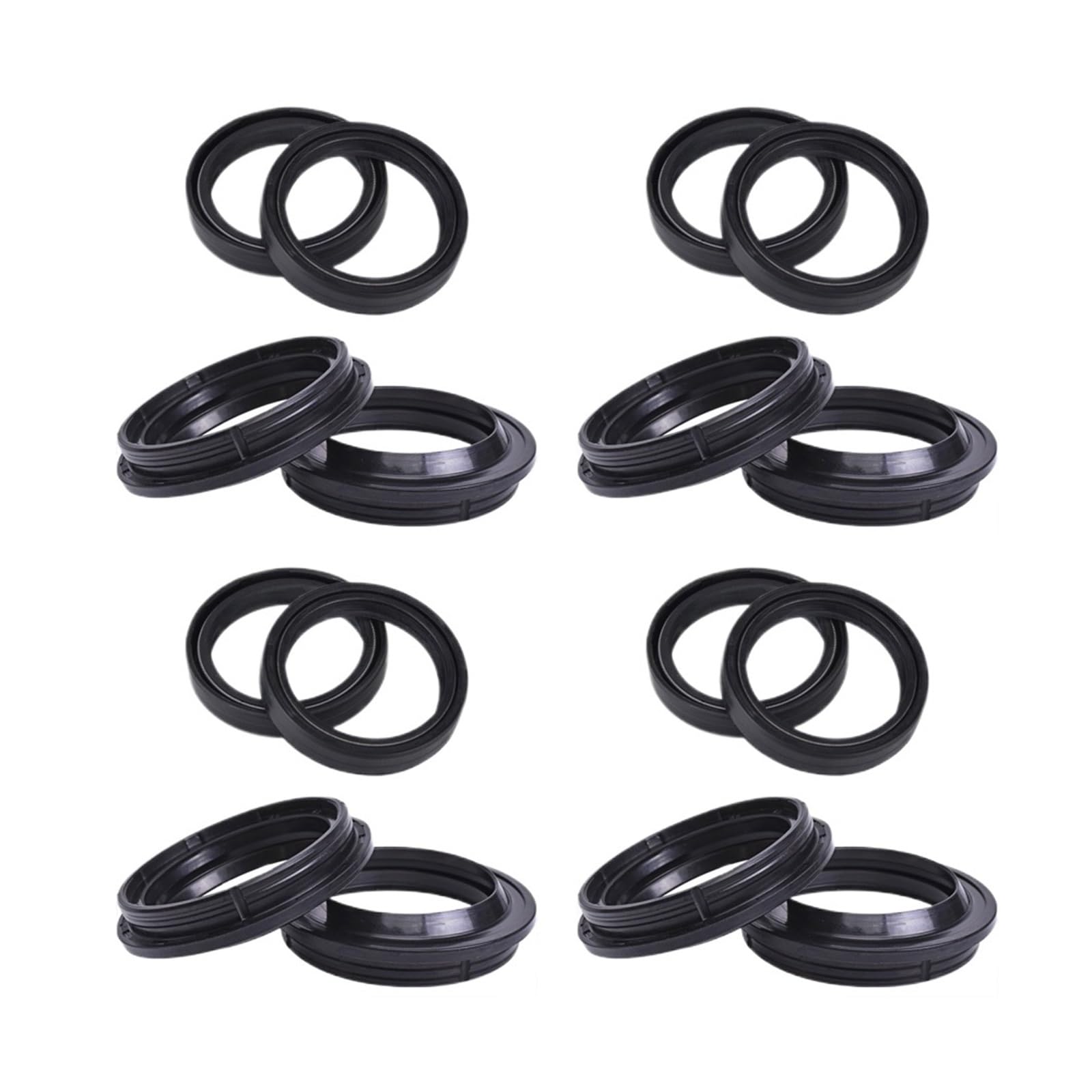 50x63x11 50 63 11 250CC Motorrad Vorne Schock Gabel Dämpfer Öl Dichtung 50 * 63 Staub Abdeckung lip for EN250 EN250F ENDURO 2T 4T EN 250(8pc Seal 8pc Cover) von ANQKYO