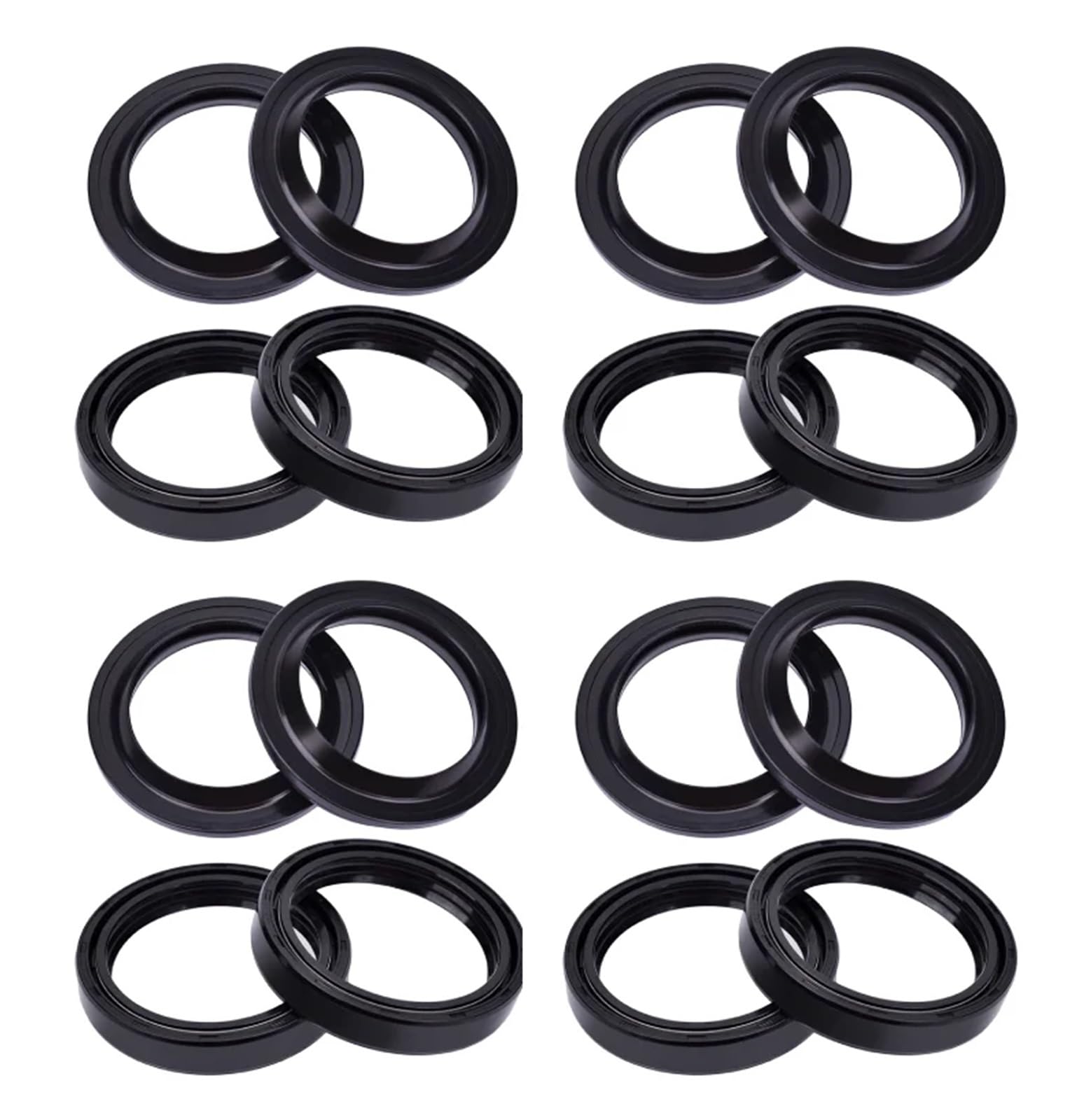 Motorrad Vorne Stoßdämpfer Gabel Dämpfer Öl Dichtung & Staub Abdeckung Lip for 955 Speed ​​Triple T595 98-04 885 SPEED TRIPLE T509 97-98(8pcs seal 8pc cover) von ANQKYO