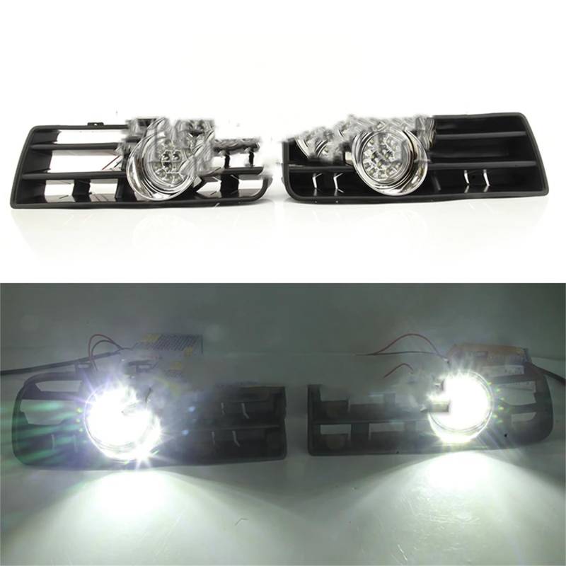 ANRAM Auto Nebelscheinwerfer für VW Golf 4 MK4 GTi TDI 1997-2006,Frontstoßstange Nebelscheinwerfer Nebelscheinwerfer-Baugruppe,B/LED Fog. von ANRAM