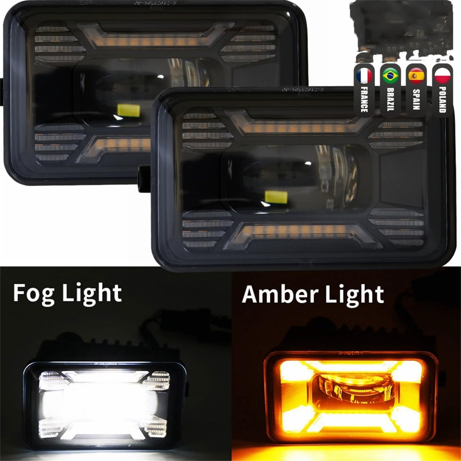 Auto Nebelscheinwerfer für Ford F-150 2015-2020,Frontstoßstange Nebelscheinwerfer Nebelscheinwerfer-Baugruppe,A/black von ANRAM