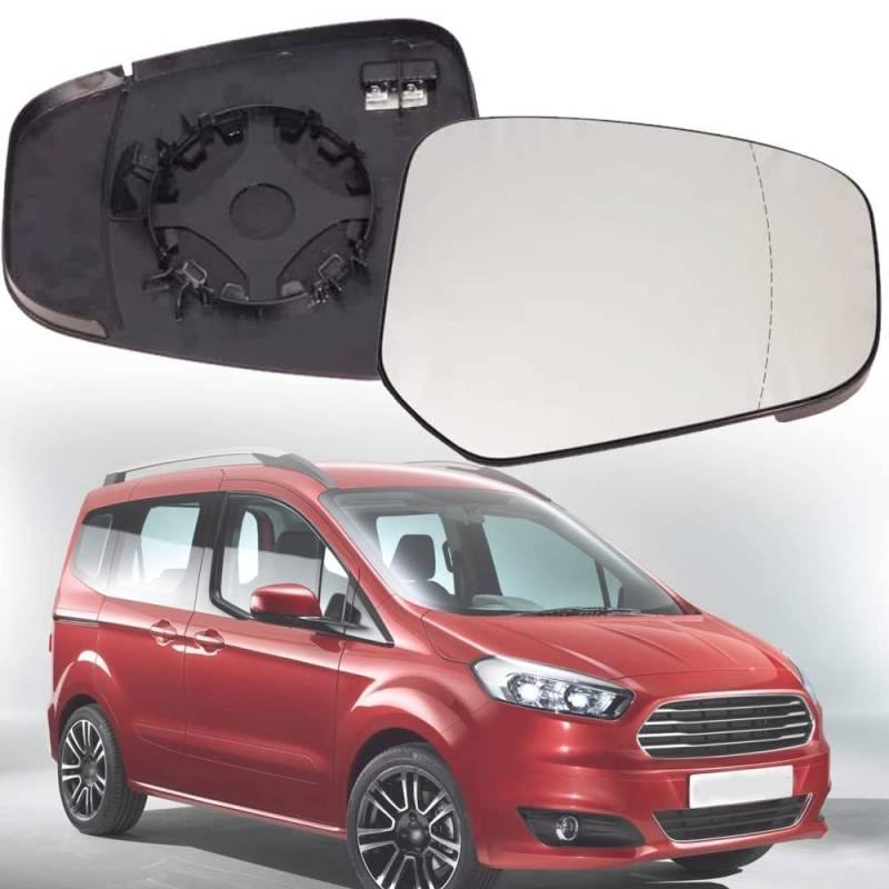 Rückspiegelglas Für Ford Tourneo/Transit Courier 2014-2023,Auto Seitenspiegel Glas Spiegel Beheiztes Rückfahrglas Spiegel Tuning Ersatzteile,B-Right von ANRAM