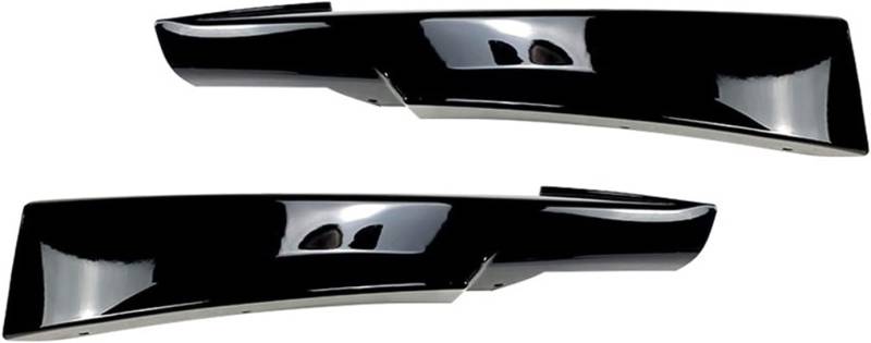 Spoiler Für Die Vordere Stoßstange des Autos Side Lip Canards Splitter Fins für 3 Series E90 E91 320i 330i M-Tech 2005-2012,Frontstoßstangen Lippensplitter Auto Zubehör,D-Gloss Black 09-12 von ANRAM