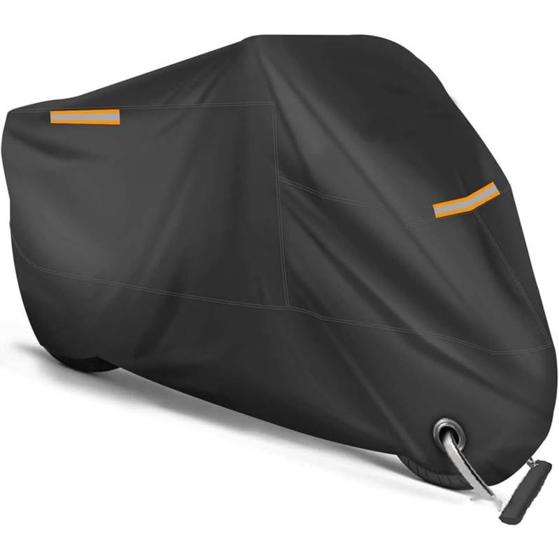 Motorradabdeckung Kompatibel für Aprilia SR GT 125 und 200, 190T Motorradplane Motorcycle Covers All Season Protection with Lock Hole,L von ANROI