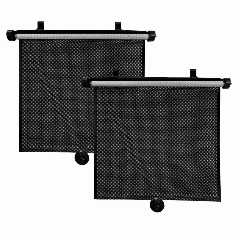 2 Stück 40 x 45 cm Sonnenschutz für Auto, einziehbare Sonnenblende für Auto, Seitenabdeckung für Auto, Sonnenschutz, Sonnenschutz für Fenster, von ANTIOCH