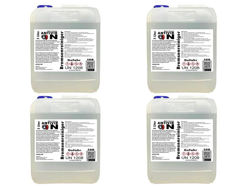 ANTIVIR ON Bremsenreiniger Entfetter Reiniger Montagereiniger Teilereiniger 1-25 Liter (20 Liter) von ANTIVIR ON