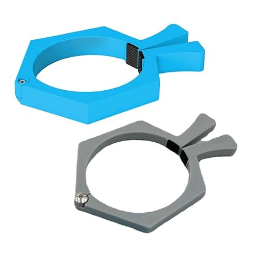 2 Stück Sublimationsbecher Pincher,Tasse Aufkleber Halter Spanner Werkzeug,Verstellbar Becherklemme,Becherhalter zum Basteln,Haltewerkzeug Pinch zum Klemmen von Papier & Bechern (Blau Grau) von ANXJLEO