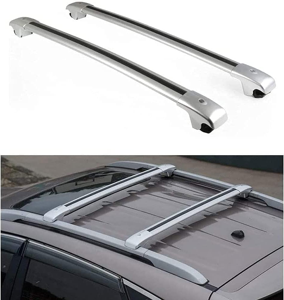 2 Stück Aluminium Dachträger für VW Tiguan 2010-2016, Aluminium Gepäckträger Diebstahlsicherung Dachboxen Dachgepäckablage von ANYANH