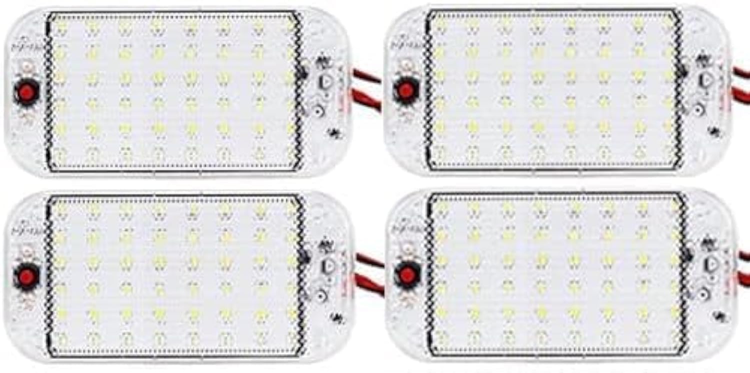 12V LED Deckenleuchten mit Ein/Aus-Schalter - 5W Tageslicht 500LM, Innenbeleuchtung für Wohnmobile, Lieferwagen, Anhänger, Wohnwagen - 4er-Pack von ANYPOWK