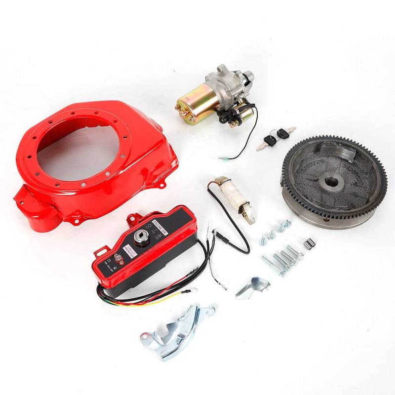 Viertakt-Elektrostarter-Kit Elektrostarter für Honda GX160 5,5 PS / GX200 6,5 PS, Anlasser mit Ladespule, Anlasser-Magnetventil von AOAPUMM