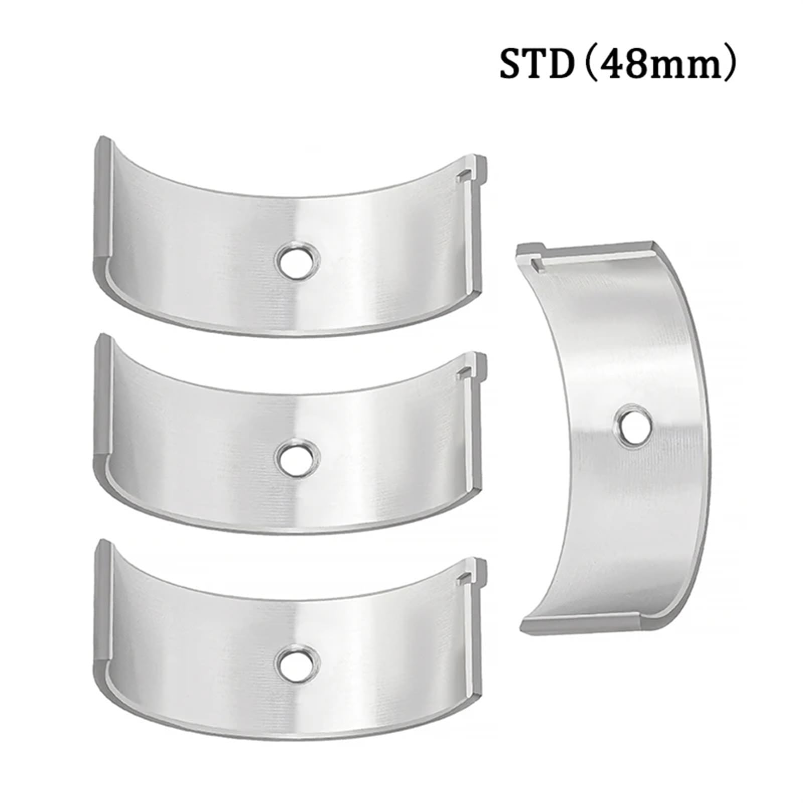 4 Stück Motorrad-Motorteile Pleuellager STD +50 +100 48 mm 47,5 mm 47 mm for TL1000 TL1000S 1997–2001(STD 48mm) von AOFCESQY