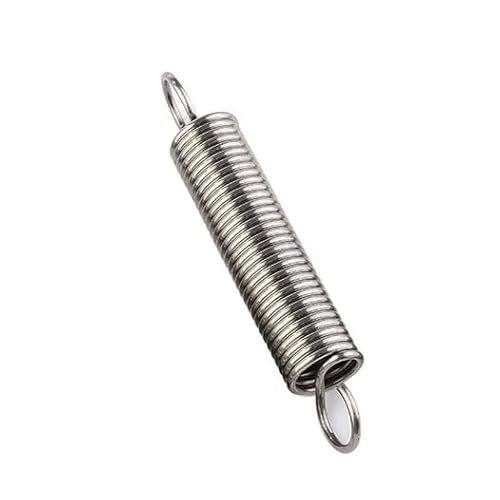 2/5 stücke 304 Edelstahl S Haken Spannung Zylindroid Spiralförmige Pullback Verlängerung Spannung Spule Frühling Draht Durchmesser 1,0mm(50mm (5Pcs)) von AOIMBNQC