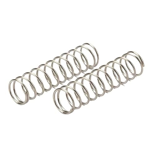 2 Stück 1,2 Drahtdurchmesser Edelstahl-Federdruckfedern Druckspule Flexibler elastischer Druckring 10 mm-305 mm Länge 8 mm-10 mm Außendurchmesser(10mm,10mm) von AOIMBNQC