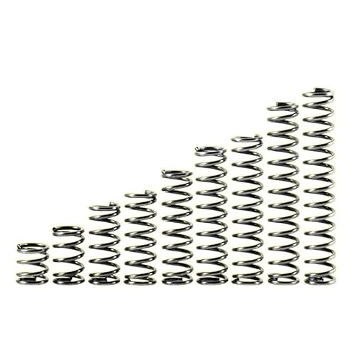 65Mn Kompressionsfeder Y-Typ Zylindrischer Spulenrotor Rücklaufdruck Federstahldrahtdurchmesser 1,2 mm(25mm (10Pcs),11mm) von AOIMBNQC