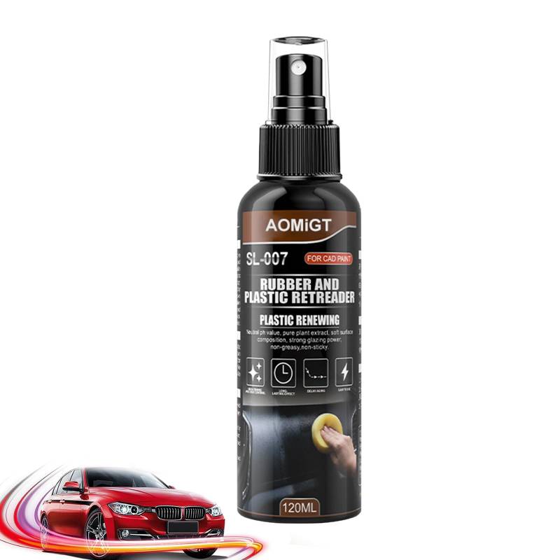 AOMiGT Kunststoffteile Kristalline Beschichtung, 2024 New Auto-Kunststoff-Restaurator, High Protection Spray, Auto-Beschichtungsspray, Crystal Coating Kunststoff, Car Plastics Restorer, (1pcs) von AOMiGT