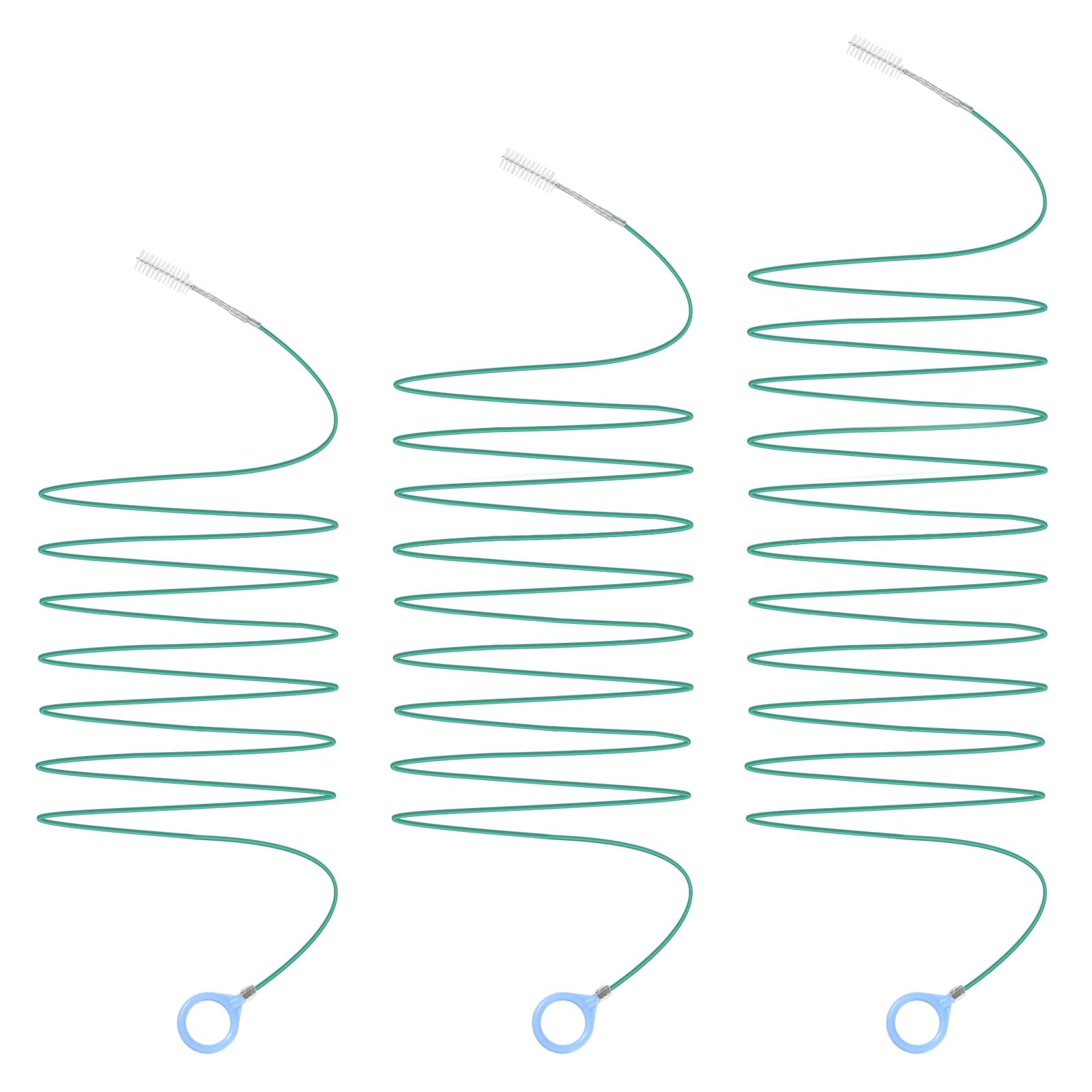 AOROPS Schiebedach Reinigungsbürste, 3 Stück Flexible Reinigungsbürste, Multifunktionale Weiche Reinigungsbürste für Auto Schiebedach Kraftstofftank Kühlschrank(200cm,300cm,500cm) von AOROPS