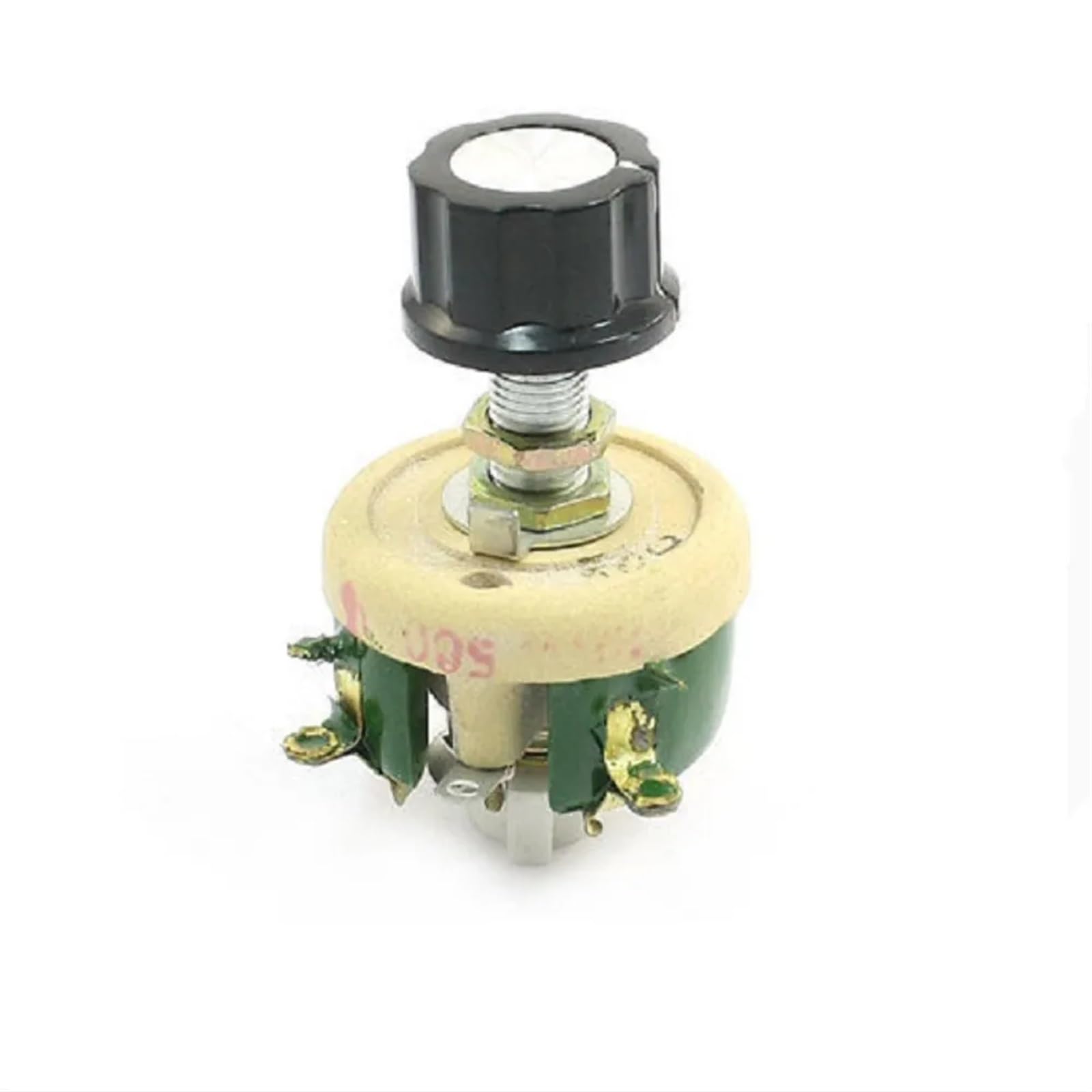 Regelwiderstände Drahtgewickeltes Keramikpotentiometer, Einstellbarer Rheostatwiderstand, 25 W, 1R/2R/5R/10R/20R/30R/50R/100R/150R/200R/300R/500R/1KR/2KR(10R) von AOUHRHQPM