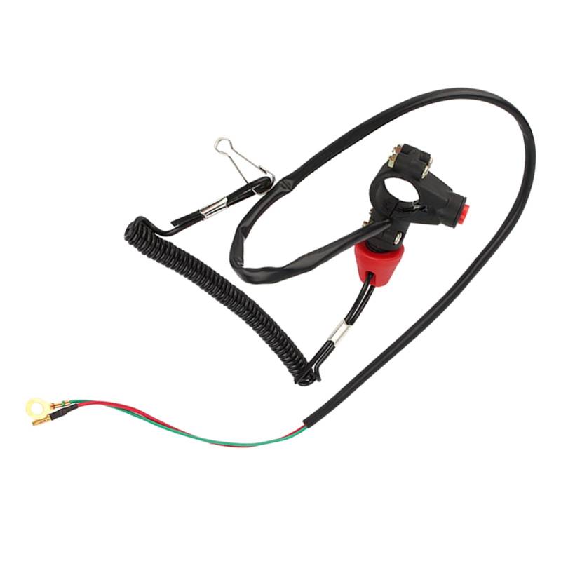 1 X Motorkabel Lanyard Kill Stop Switch Safety Tether 12V CO für Motor ATV Boot von AOWINHIT