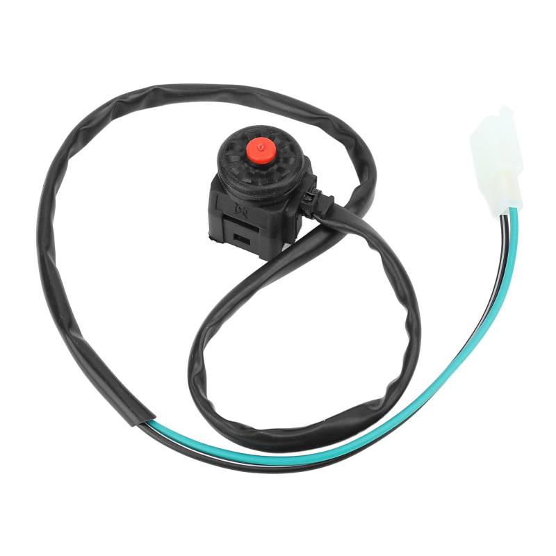 22 Mm Universal-Motorrad-Kill-Switch-Hupe, Rot, für Motorrad-Motorstopp, Kompaktes ABS-Material von AOWINHIT