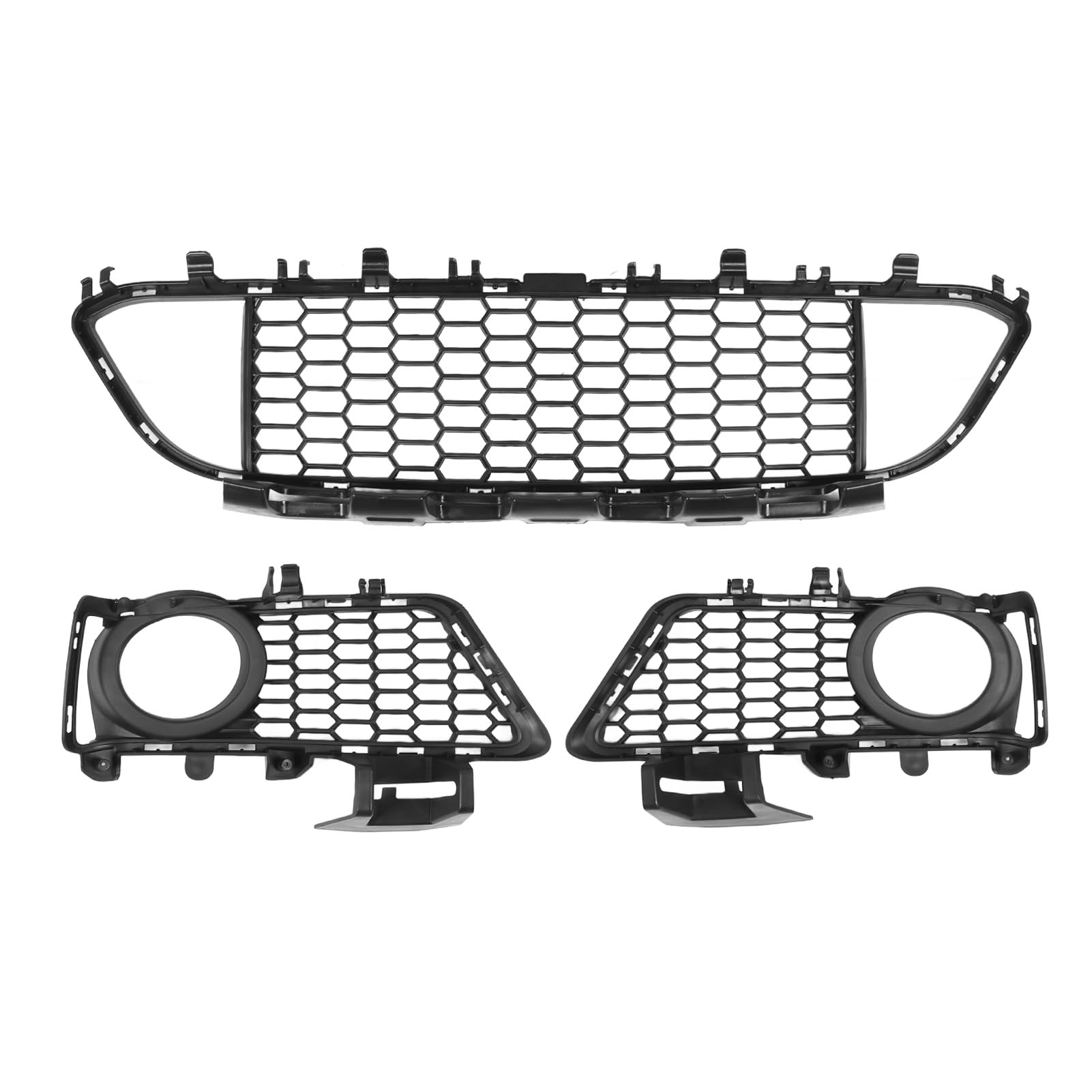 3pcs Vordere Stoßfänger-Kühlergrill-Trimmabdeckungsset 51118054156 für 3er F30 2011-2015 Verbesserung des Fahrzeugs und Funktionalität von AOWINHIT