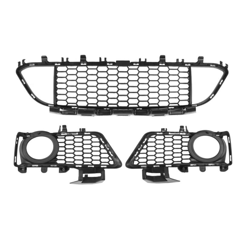 3pcs Vordere Stoßfänger-Kühlergrill-Trimmabdeckungsset 51118054156 für 3er F30 2011-2015 Verbesserung des Fahrzeugs und Funktionalität von AOWINHIT