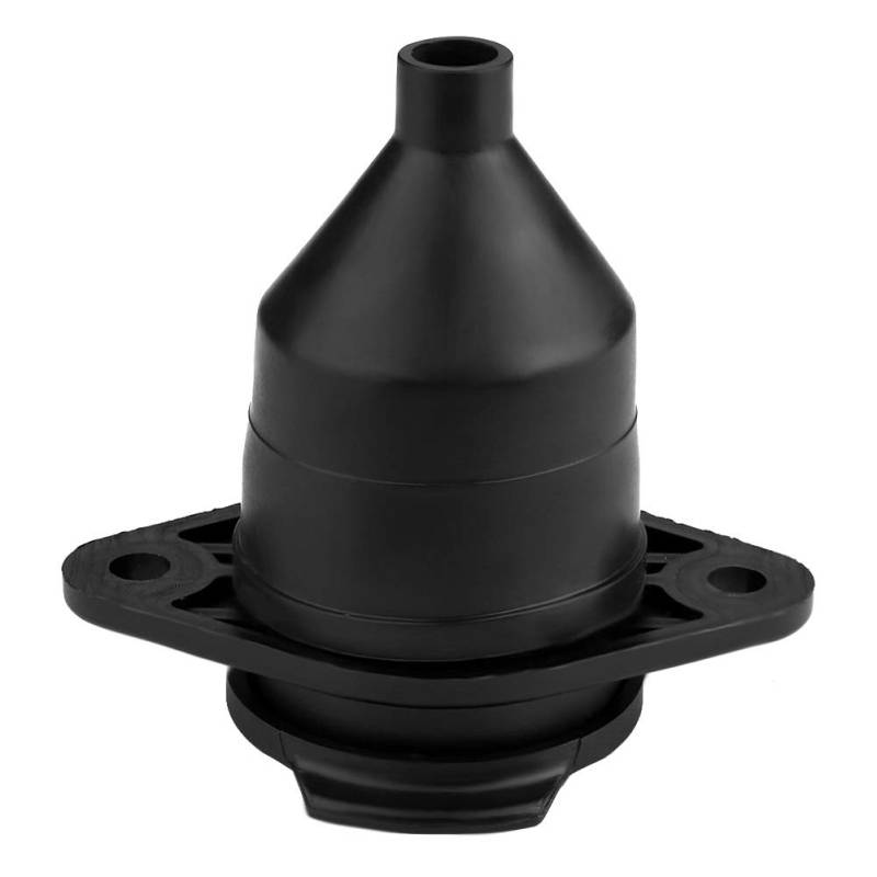 AOWINHIT 24 V 7-poliger Anhänger-Stecker-Adapter, Kunststoff, Messing, Schwarz, Anhänger-Steckdose, LKW-Anhänger, Lichter, Sattelauflieger, Ideal für Europäische Fahrzeuge von AOWINHIT