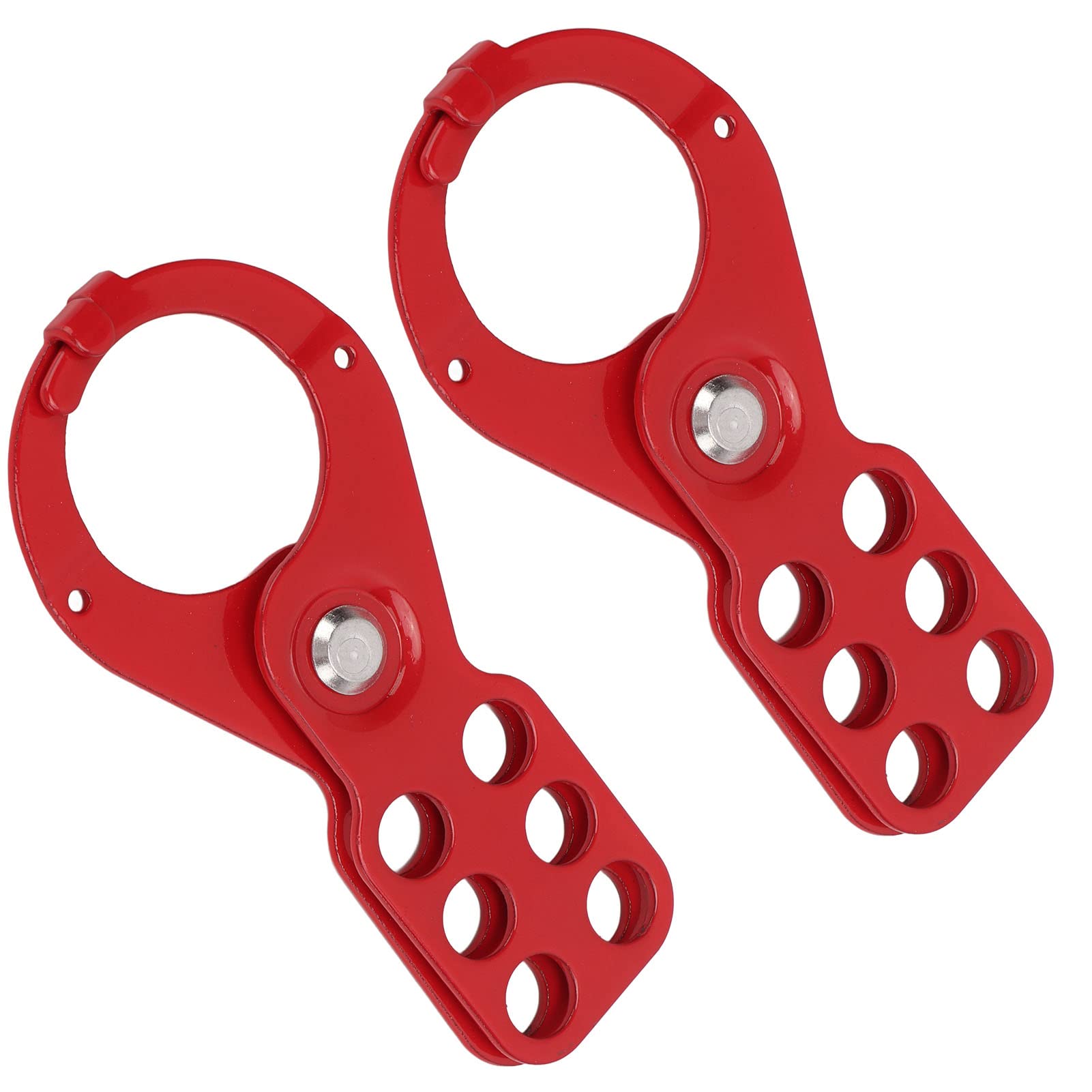 AOWINHIT 6-Loch-Sicherheits-Haspenschloss für Vorhängeschlösser, Manipulationssicherer und Schlagfester Stahl, Lockout-Tagout-Haspenschloss für den Industriellen Einsatz (1,5 Zoll/38 mm) von AOWINHIT