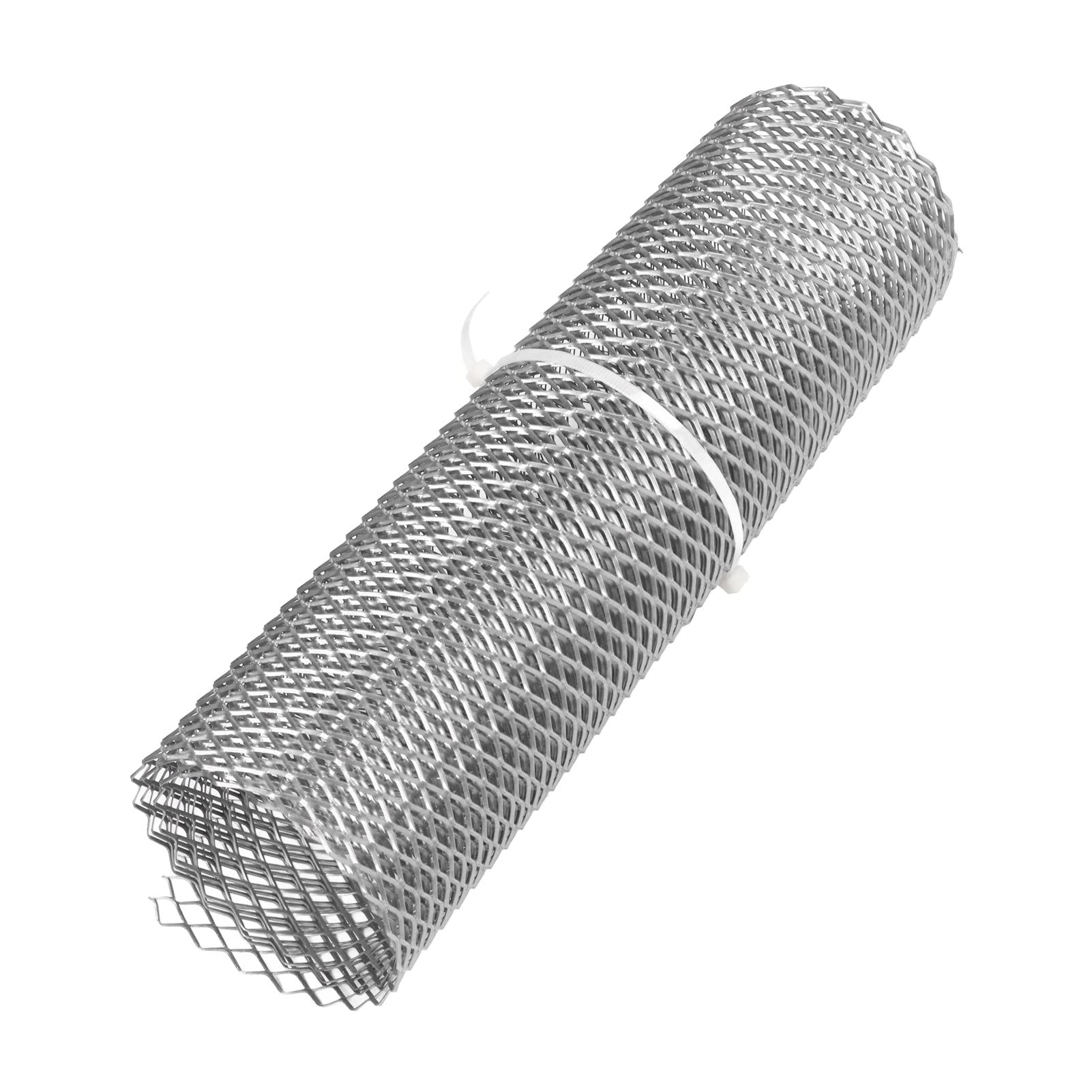 AOWINHIT Auto Vorne Mesh Grill Rhombische Aluminiumverkleidung für Universelle Passform mit Stabiler Struktur Ideal für Autos (Silber) von AOWINHIT