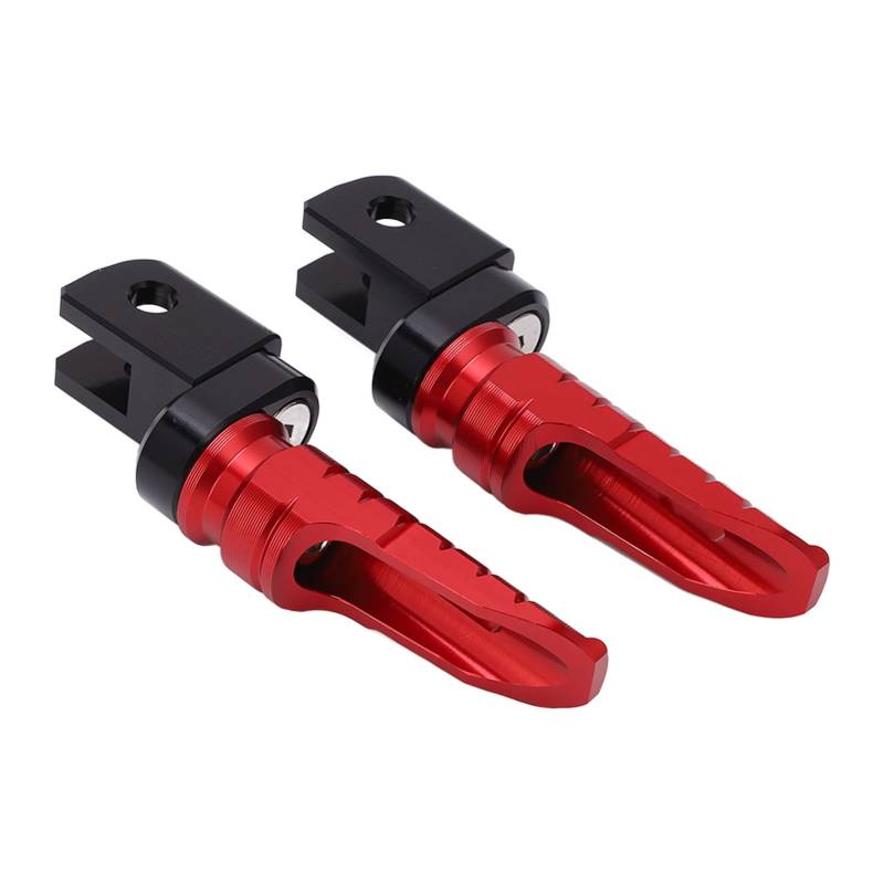 Motorrad-Front-Pedalfuß-Pegs CNC-Aluminiumlegierung Ersatz Nicht-Slip Foot Pedale Starker Verschleiß für 765/R/S/RS 2017-2021 2008-2021 (Rot) von AOWINHIT