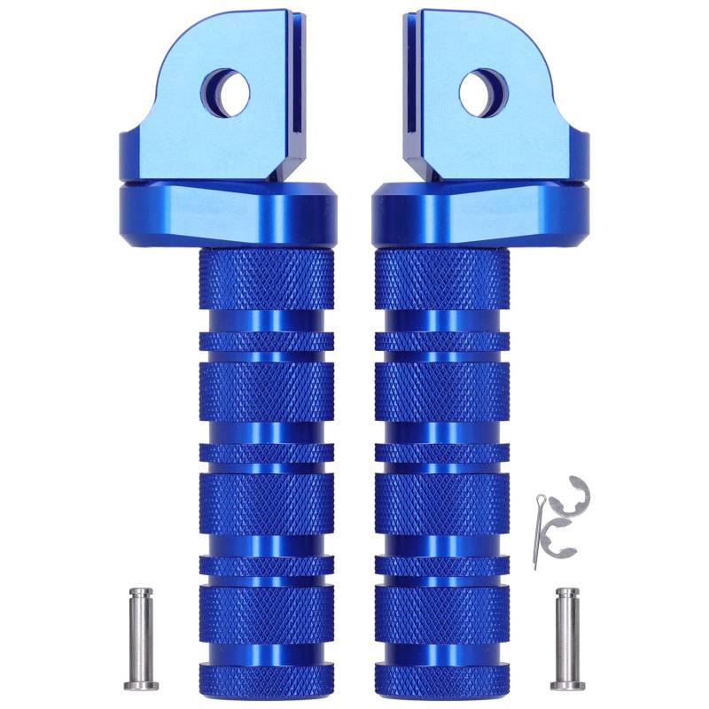 Motorrad-Vorderfuß-PEG-REST-CNC-Aluminiumzubehör, Kompatibel mit MT-03 MT-07 MT-09 MT-10 MT-25, Autocycle-Pedale Modifikations-Frontfuß- (B (blau)) von AOWINHIT